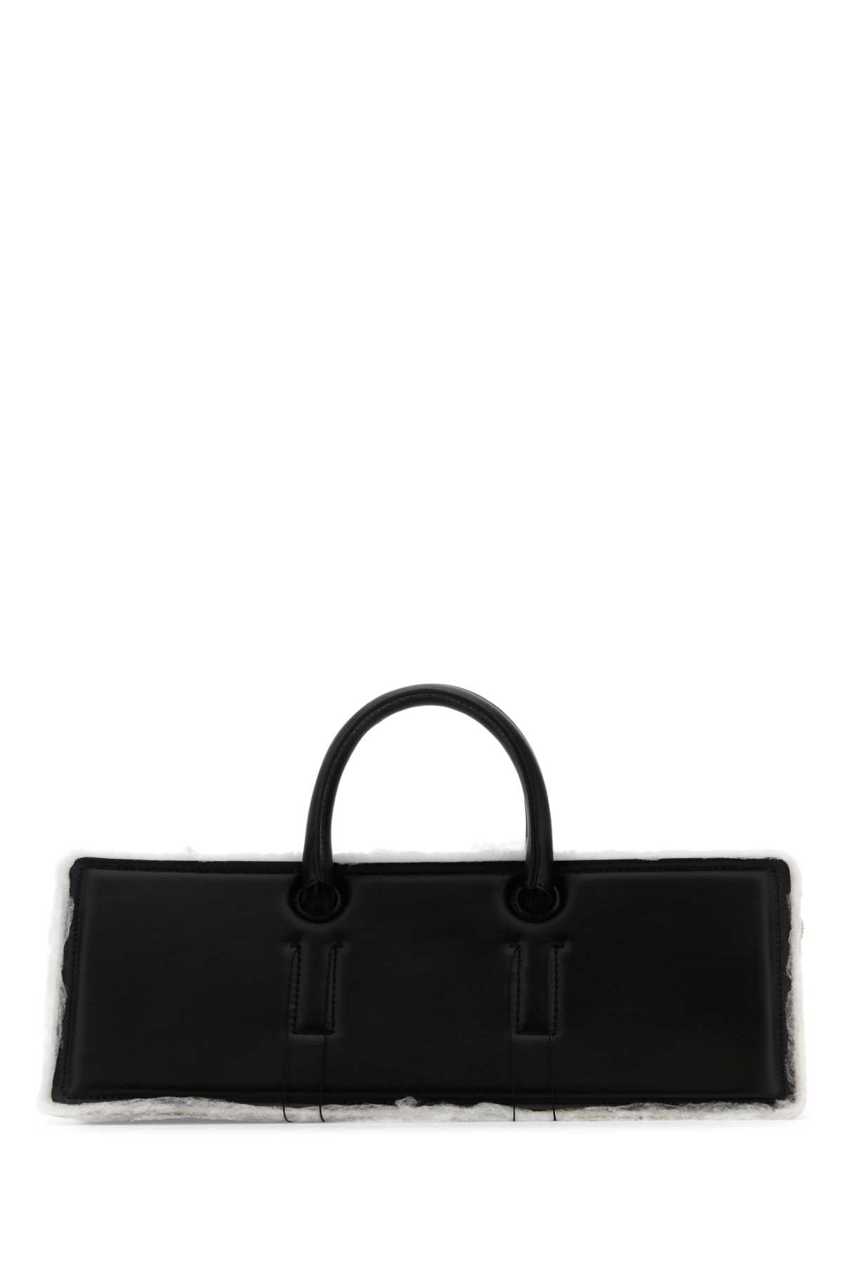DENTRO Dentro Women Black Leather Otto Handbag