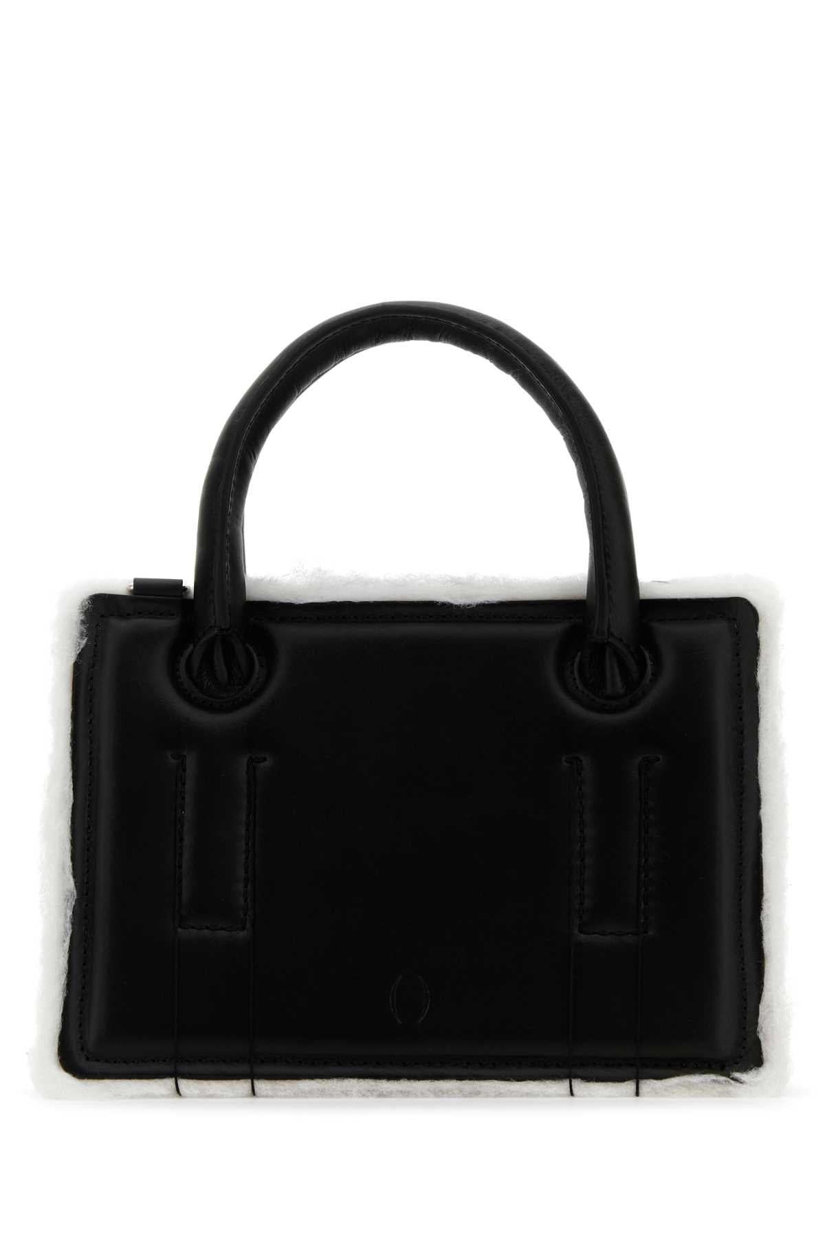 DENTRO Dentro Women Black Leather Mini Otto Handbag