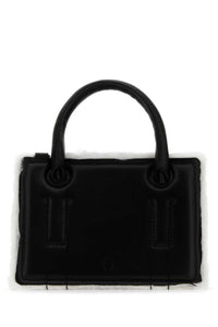 DENTRO Dentro Women Black Leather Mini Otto Handbag