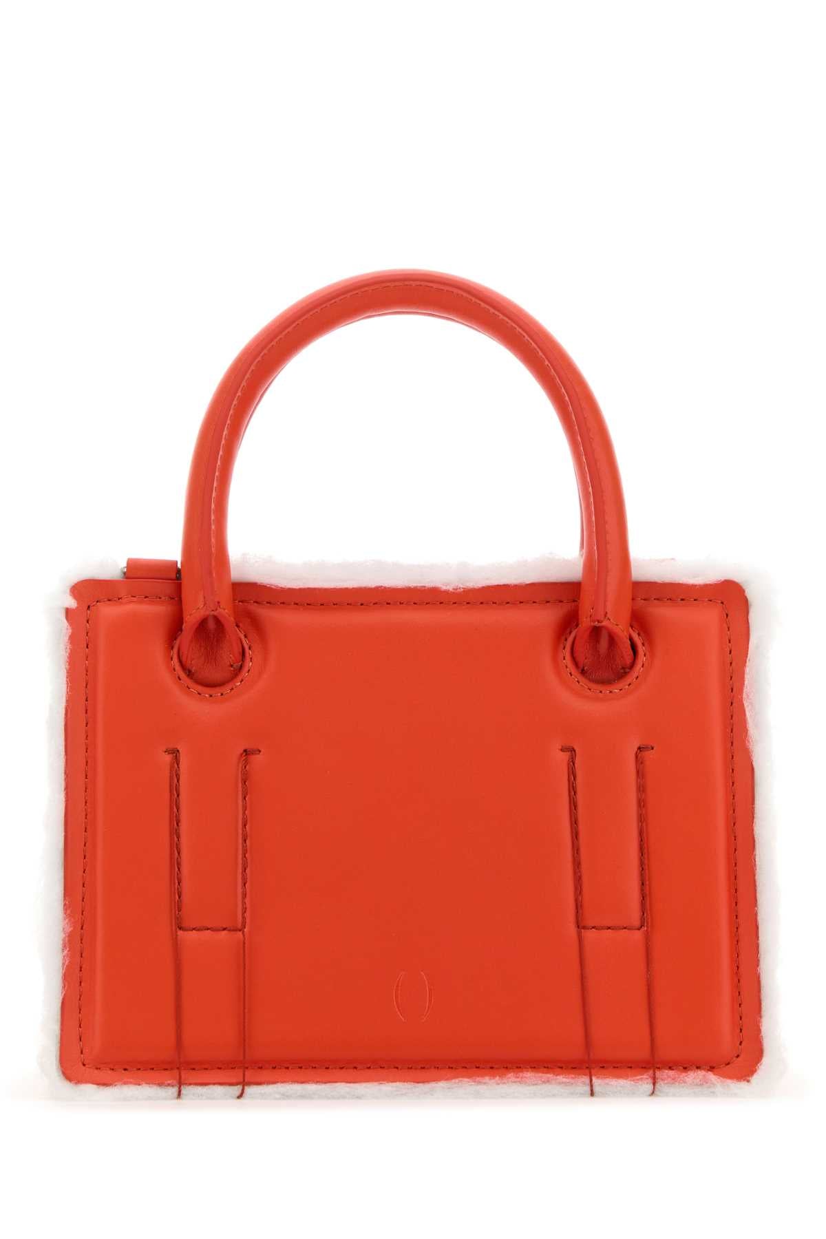 DENTRO Dentro Women Coral Leather Mini Otto Handbag