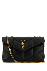 SAINT LAURENT Saint Laurent Women Black Nappa Leather Puffer Toy Crossbody Bag