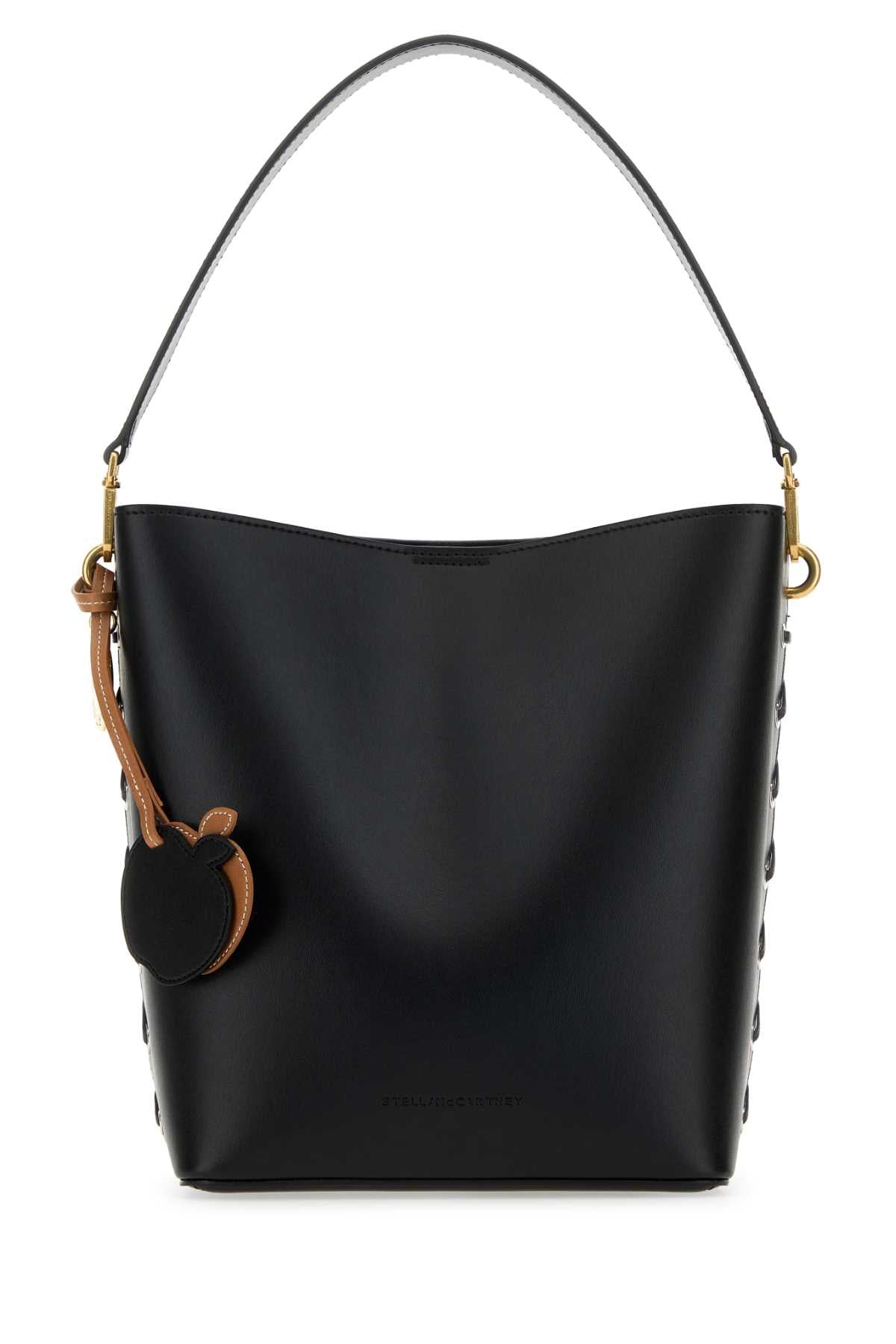 STELLA McCARTNEY Stella Mccartney Women Black Alter Mat Frayme Bucket Bag