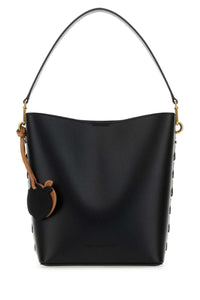 STELLA McCARTNEY Stella Mccartney Women Black Alter Mat Frayme Bucket Bag