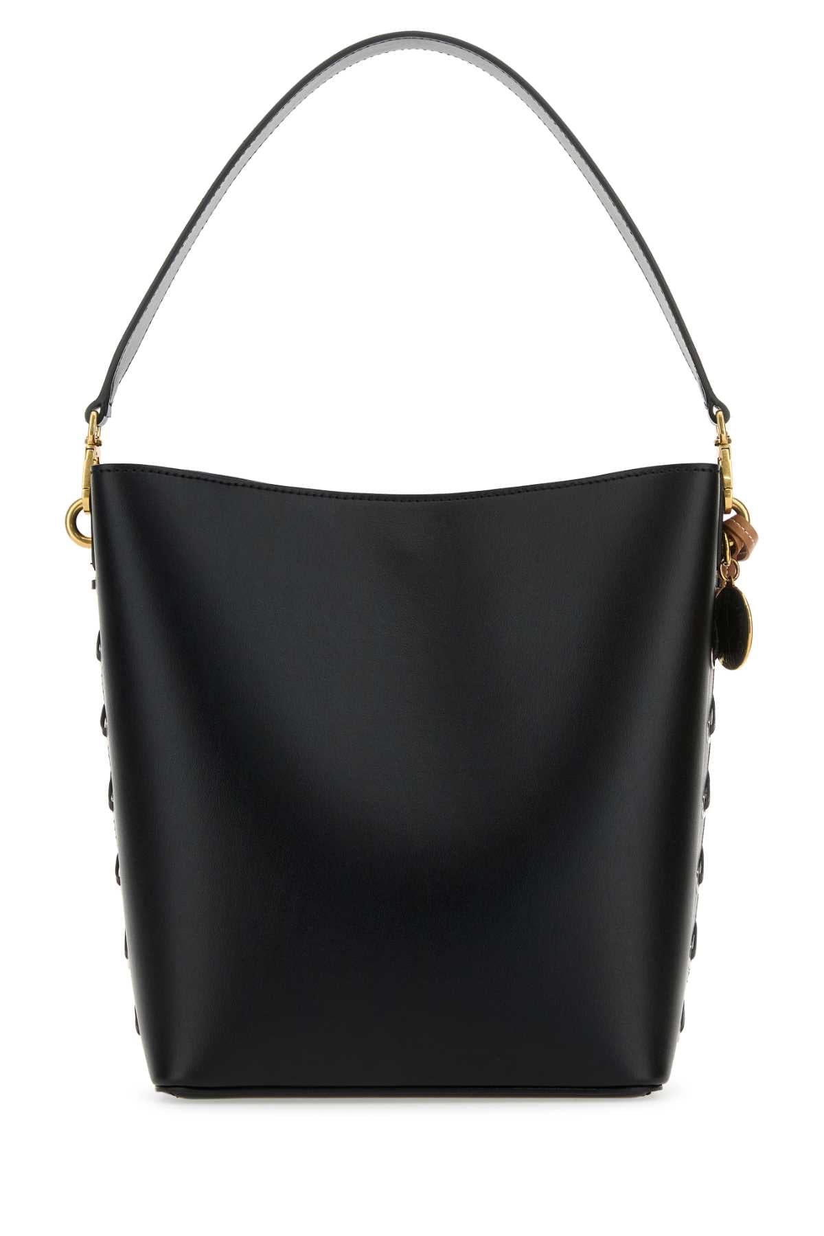 STELLA McCARTNEY Stella Mccartney Women Black Alter Mat Frayme Bucket Bag