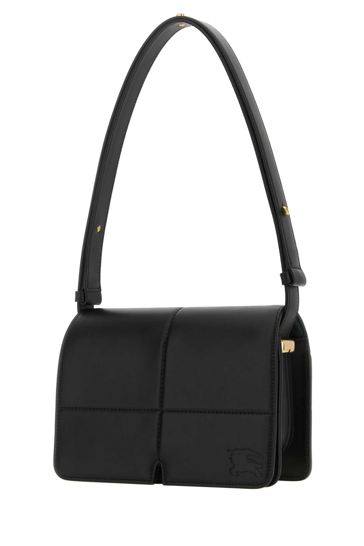BURBERRY Burberry Women Black Leather Snip Shoulder Bag
