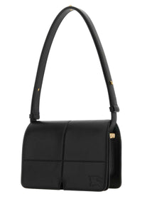 BURBERRY Burberry Women Black Leather Snip Shoulder Bag