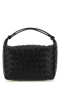 BOTTEGA VENETA Bottega Veneta Women Black Nappa Leather Mini Wallace Handbag