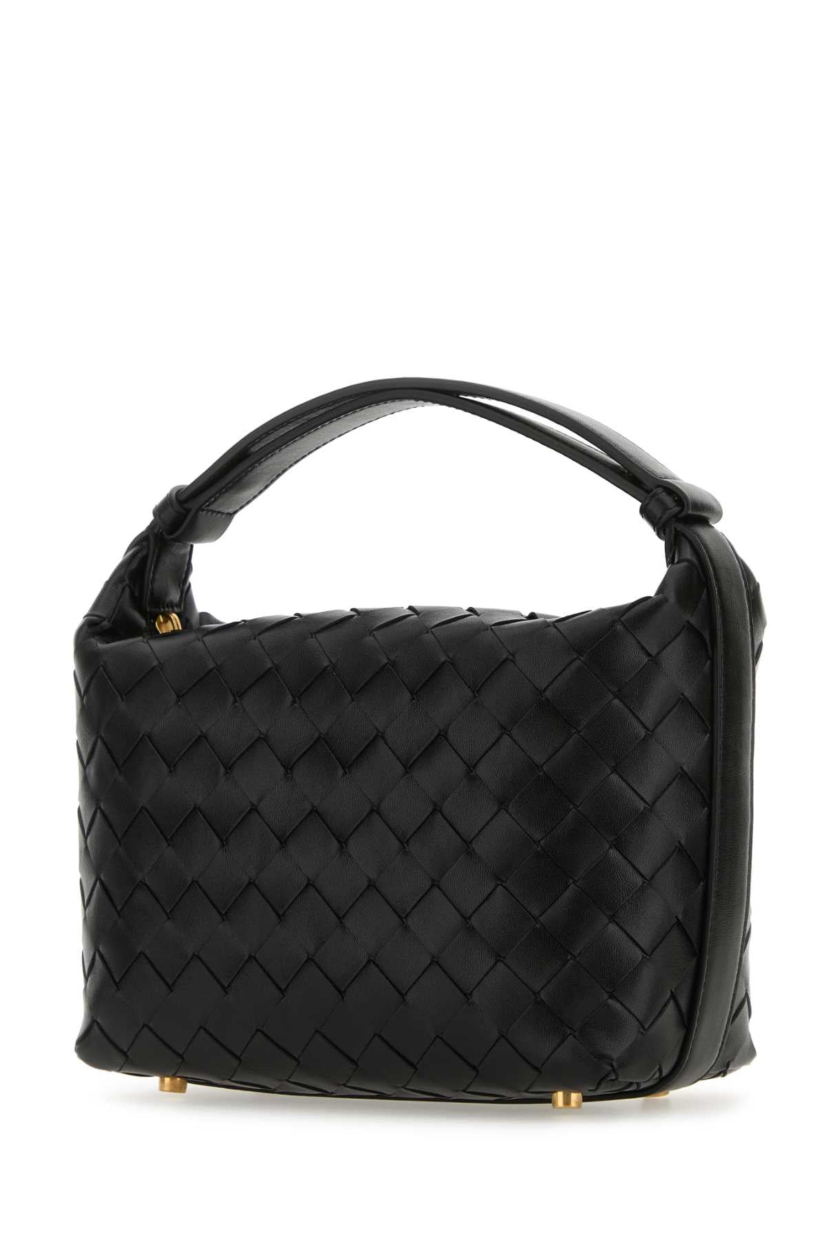 BOTTEGA VENETA Bottega Veneta Women Black Nappa Leather Mini Wallace Handbag