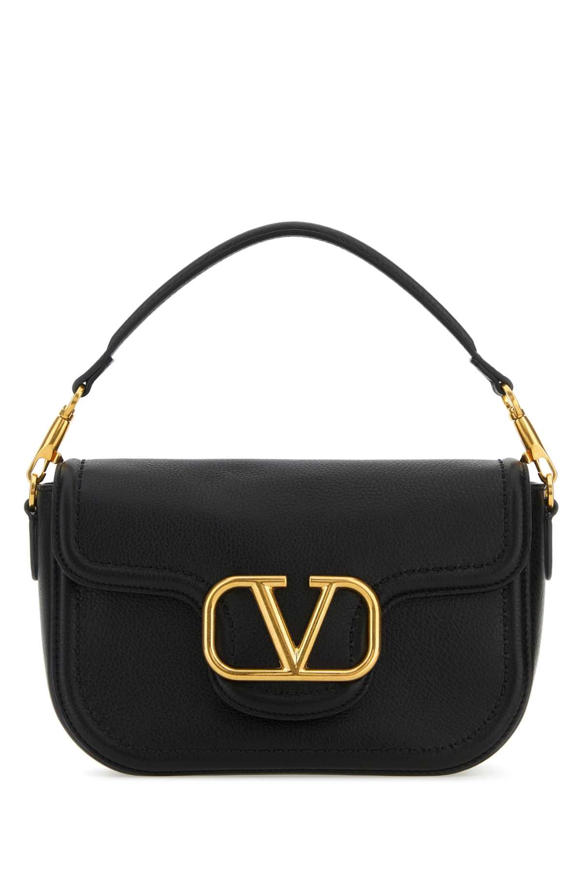 VALENTINO GARAVANI Valentino Garavani Women Black Leather Alltime Shoulder Bag