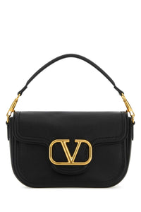 VALENTINO GARAVANI Valentino Garavani Women Black Leather Alltime Shoulder Bag
