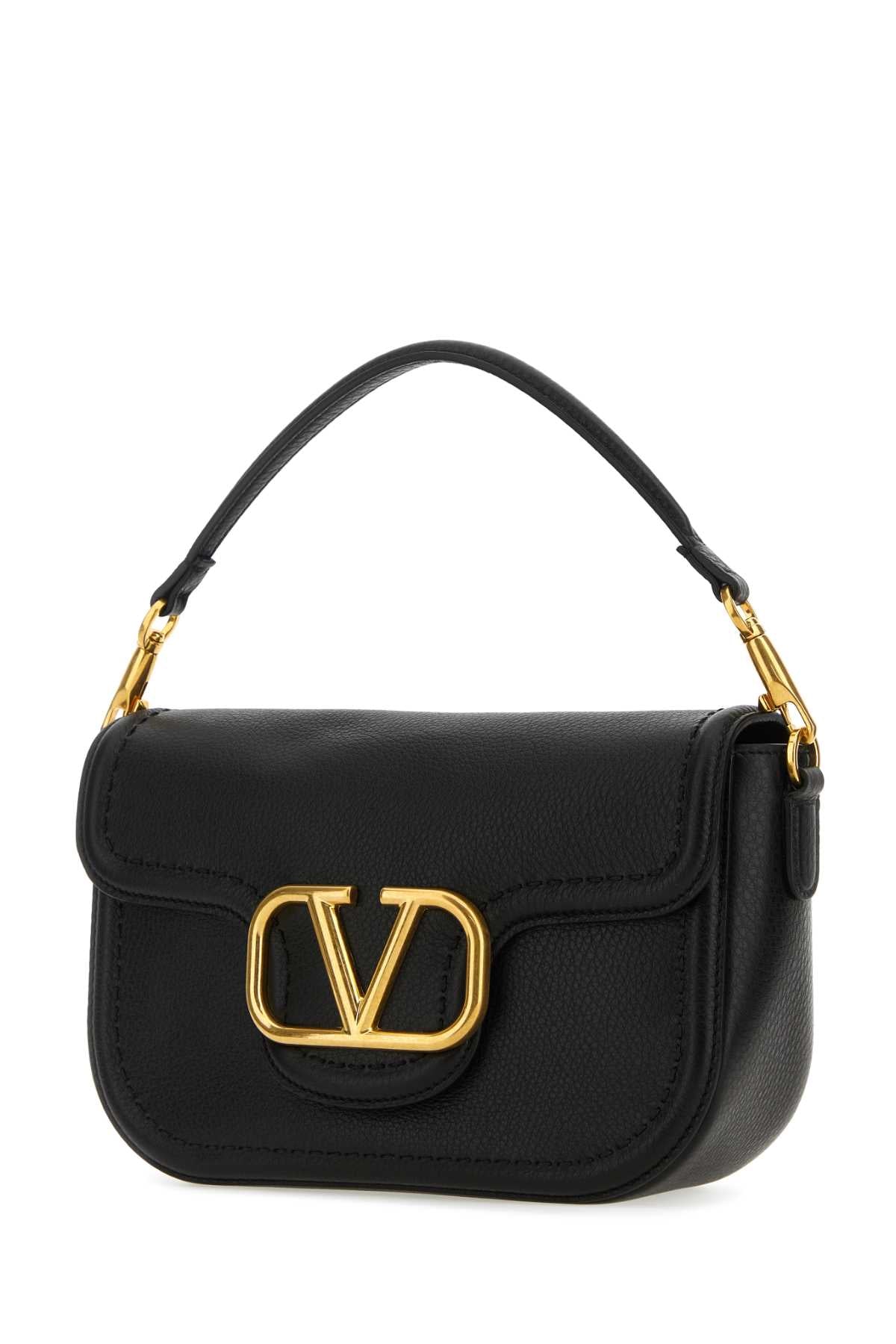 VALENTINO GARAVANI Valentino Garavani Women Black Leather Alltime Shoulder Bag