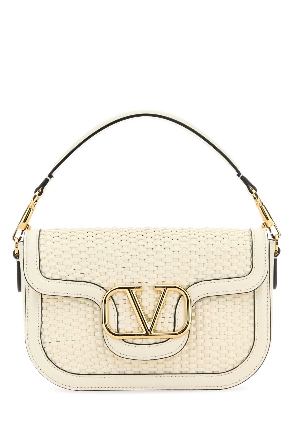 VALENTINO GARAVANI Valentino Garavani Women Ivory Leather Alltime Shoulder Bag