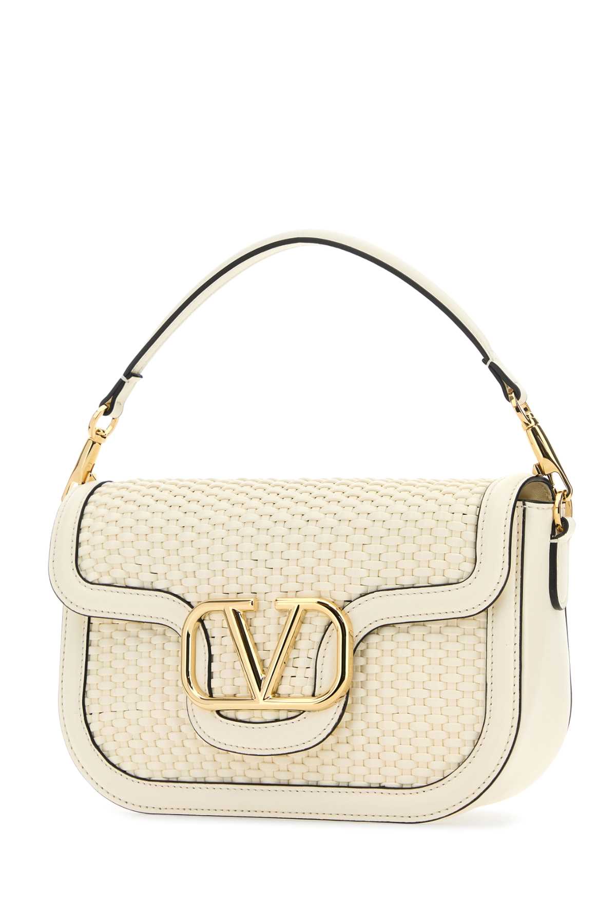VALENTINO GARAVANI Valentino Garavani Women Ivory Leather Alltime Shoulder Bag