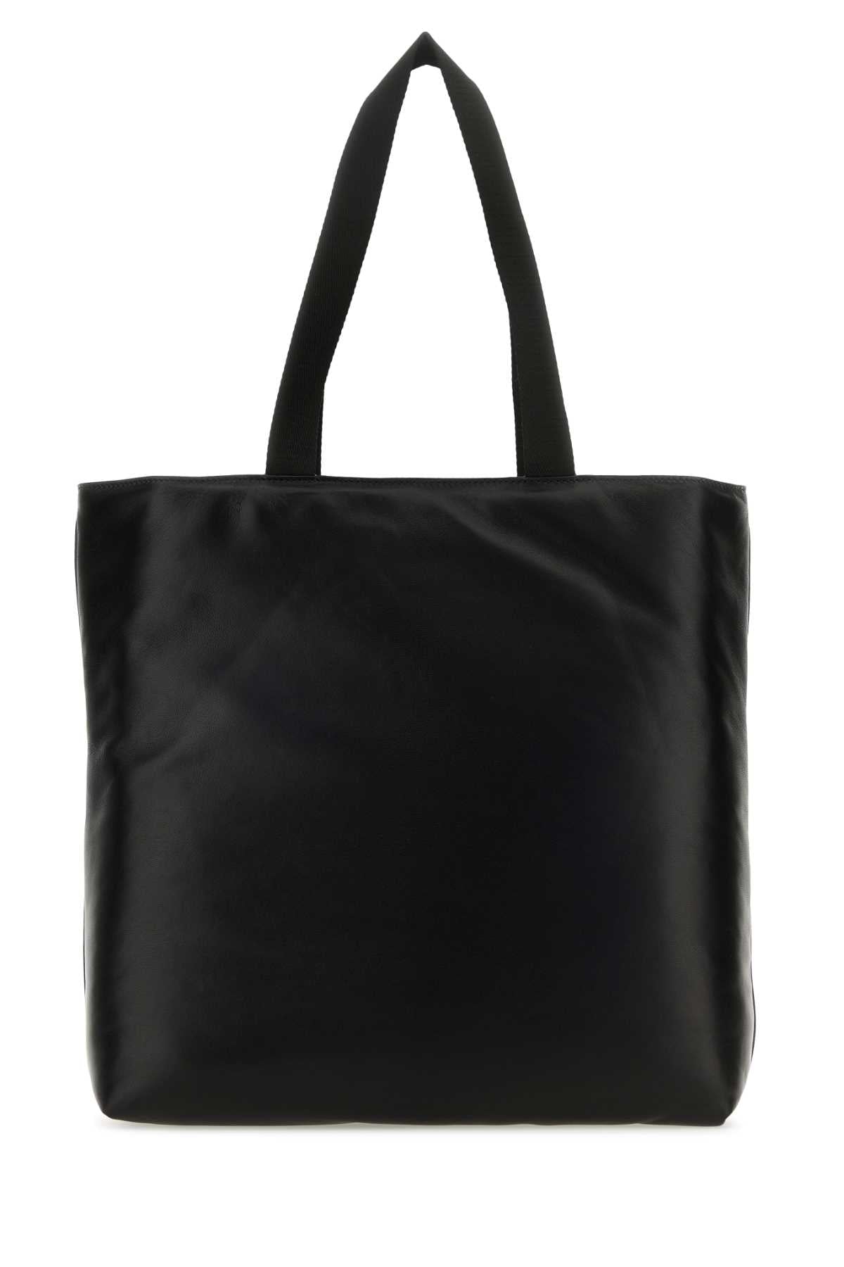 VALENTINO GARAVANI Valentino Garavani Men Black Nappa Leather Valentino Garavani Noir Shopping Bag