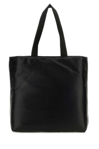 VALENTINO GARAVANI Valentino Garavani Men Black Nappa Leather Valentino Garavani Noir Shopping Bag