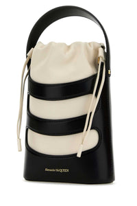 ALEXANDER MCQUEEN Alexander Mcqueen Women Two-Tone Leather Mini The Rise Bucket Bag