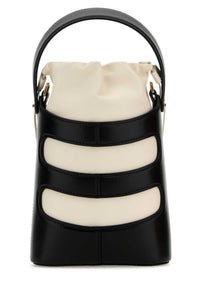 ALEXANDER MCQUEEN Alexander Mcqueen Women Two-Tone Leather Mini The Rise Bucket Bag