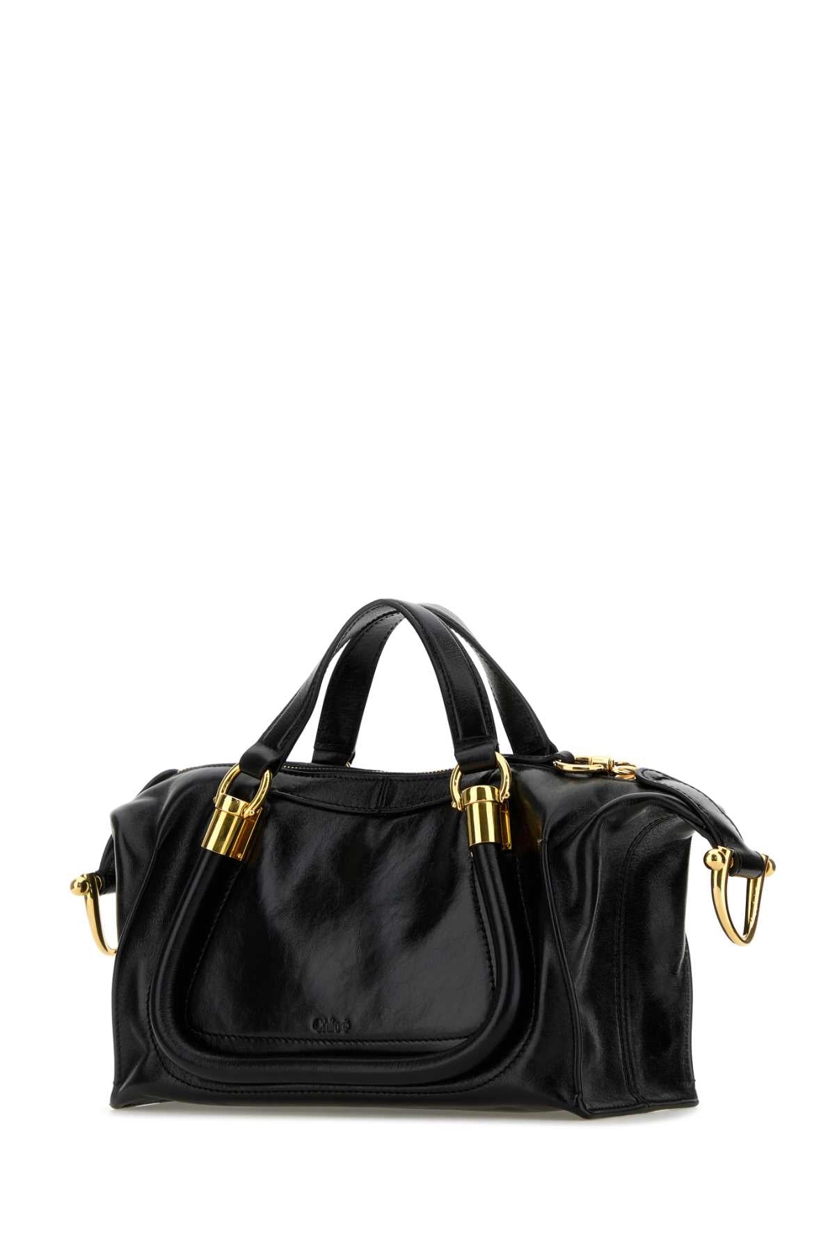 CHLOE Chloe Women Black Leather Paraty 24 Handbag