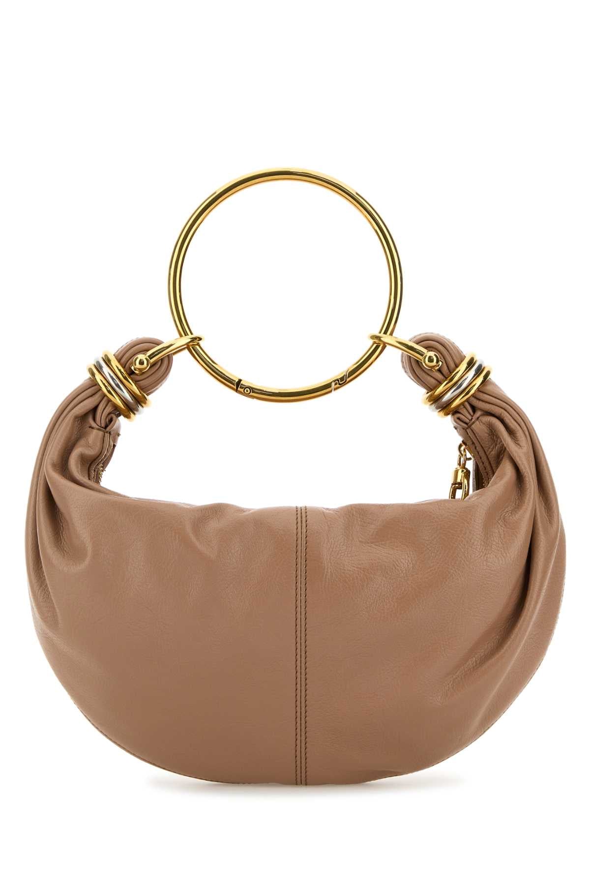 CHLOE Chloe Women Antiqued Pink Leather Bracelet Handbag