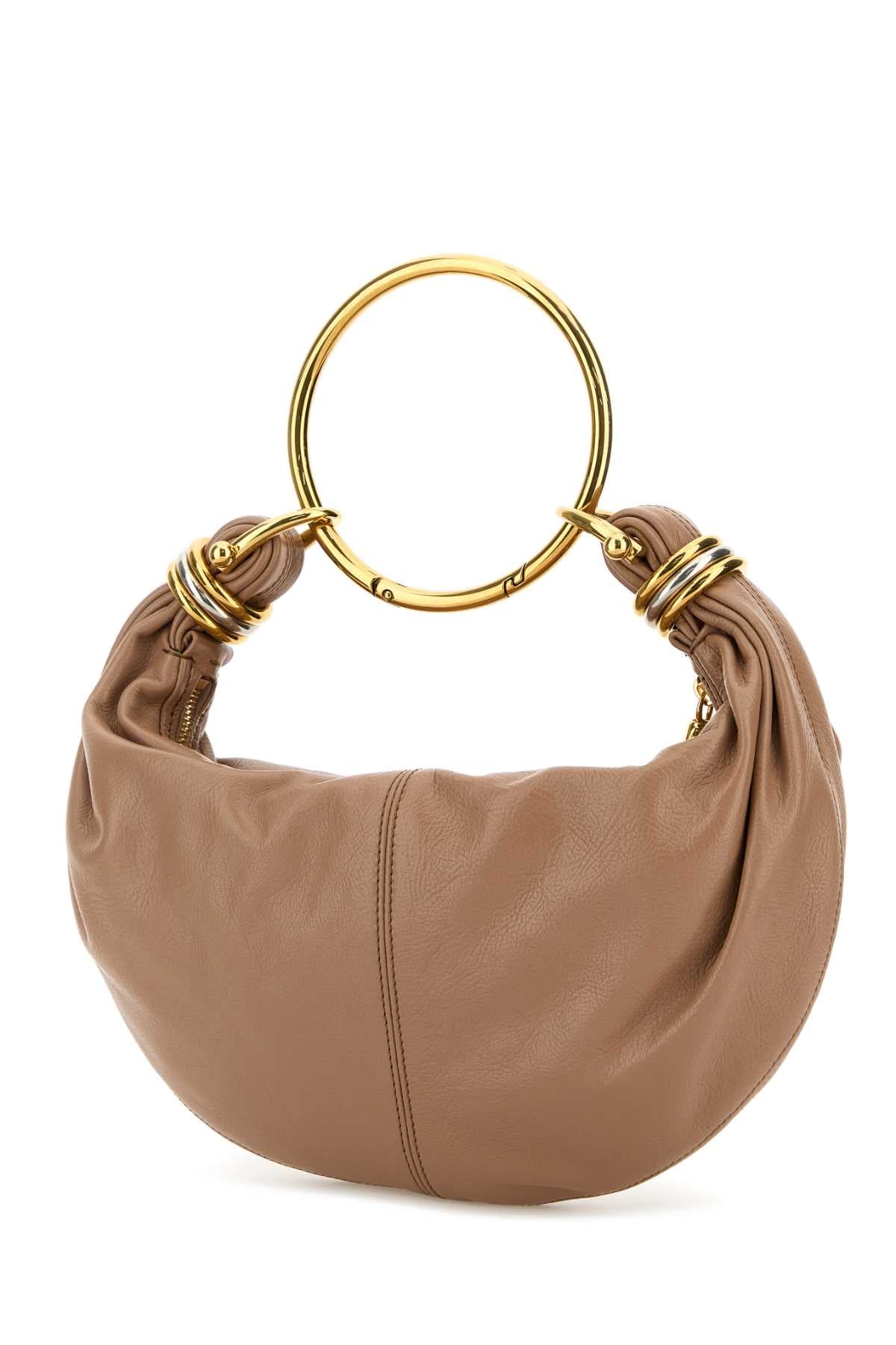 CHLOE Chloe Women Antiqued Pink Leather Bracelet Handbag