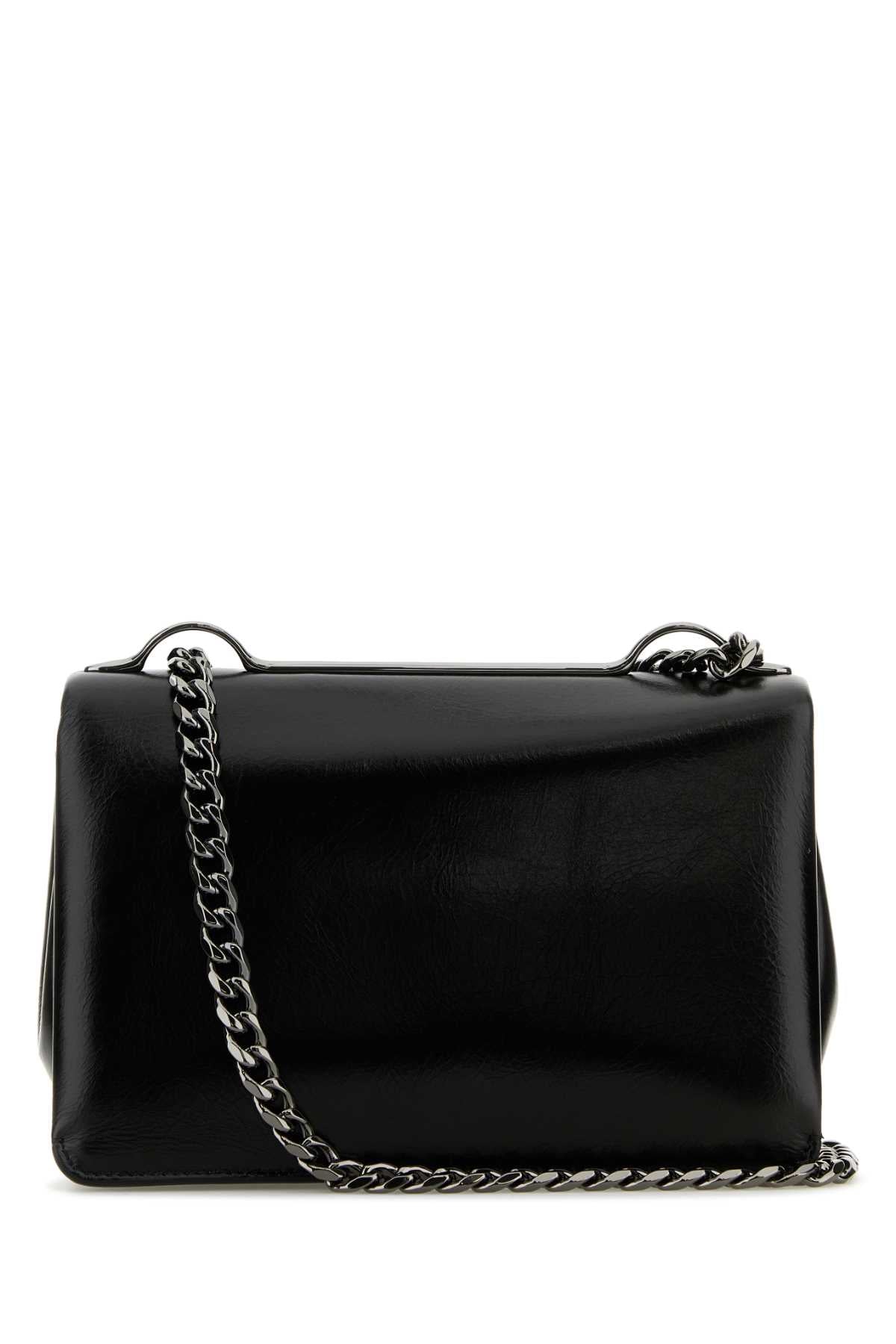 VALENTINO GARAVANI Valentino Garavani Women Black Leather Small Vlogo Shoulder Bag