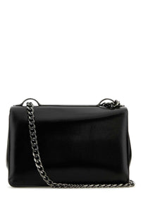 VALENTINO GARAVANI Valentino Garavani Women Black Leather Small Vlogo Shoulder Bag