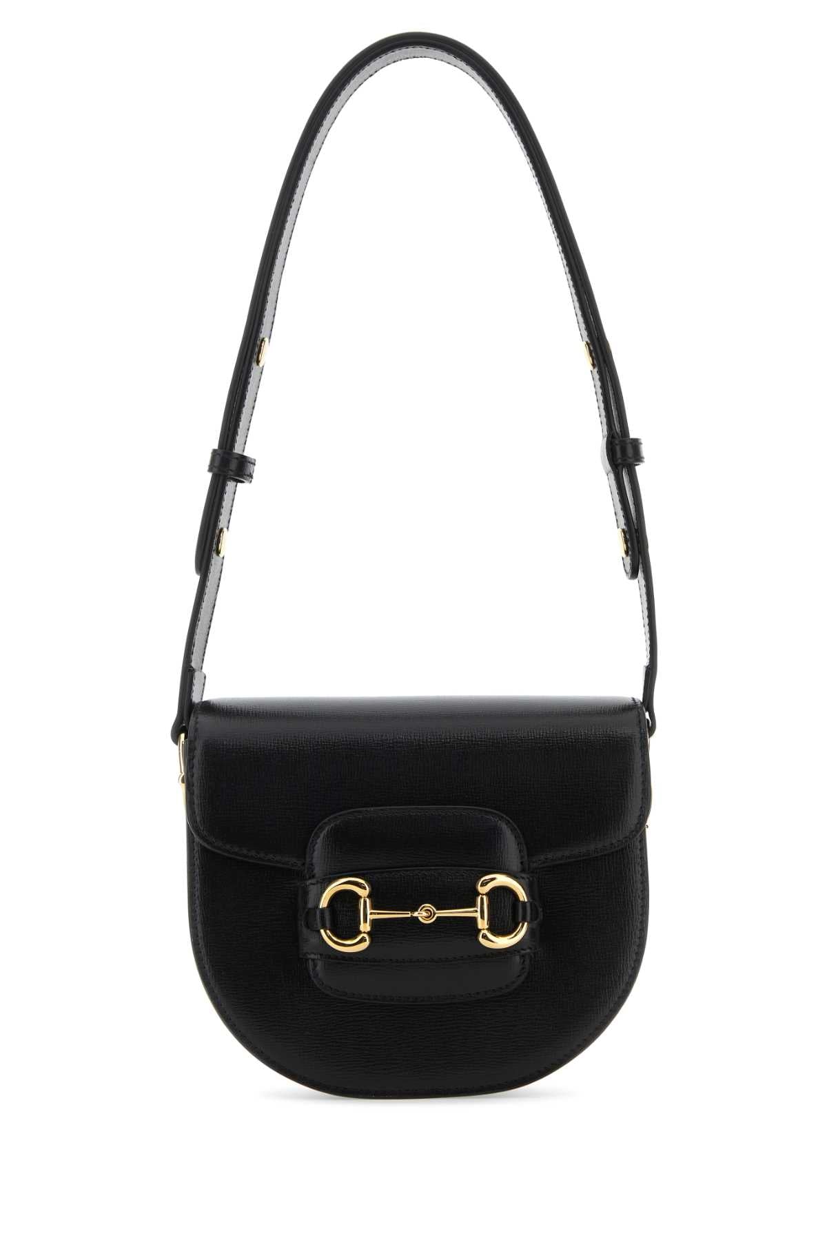 Gucci Women Black Leather Mini Gucci Horsebit 1955 Shoulder Bag