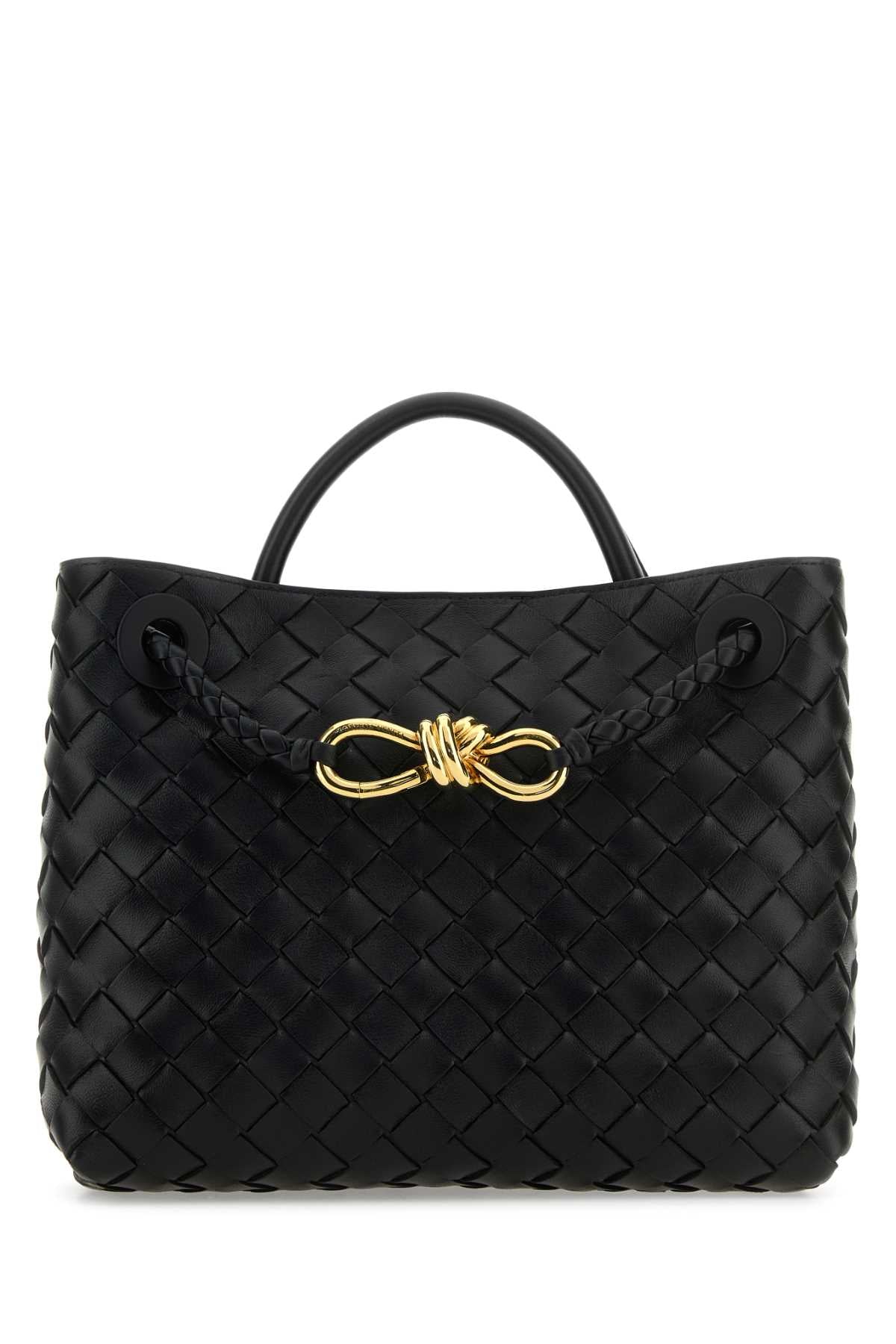 BOTTEGA VENETA Bottega Veneta Women Black Leather Small Andiamo Handbag