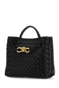 BOTTEGA VENETA Bottega Veneta Women Black Leather Small Andiamo Handbag