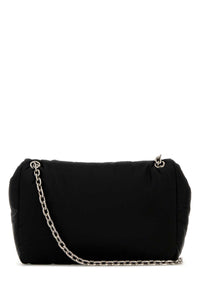 Balenciaga Women Black Nylon Medium Monaco Shoulder Bag