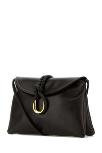 Bottega Veneta Women Dark Brown Leather Small Liberta Crossbody Bag