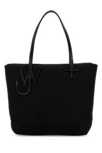Jw Anderson Women Black Fabric Puffy Anchor Shopping Bag