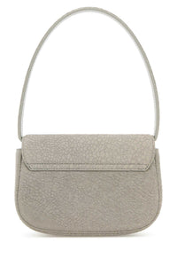 DIESEL Diesel Women Light Grey Leather 1Dr Shoulder Bag