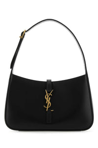 Saint Laurent Women Black Leather Le 5 Ã 7 Shoulder Bag