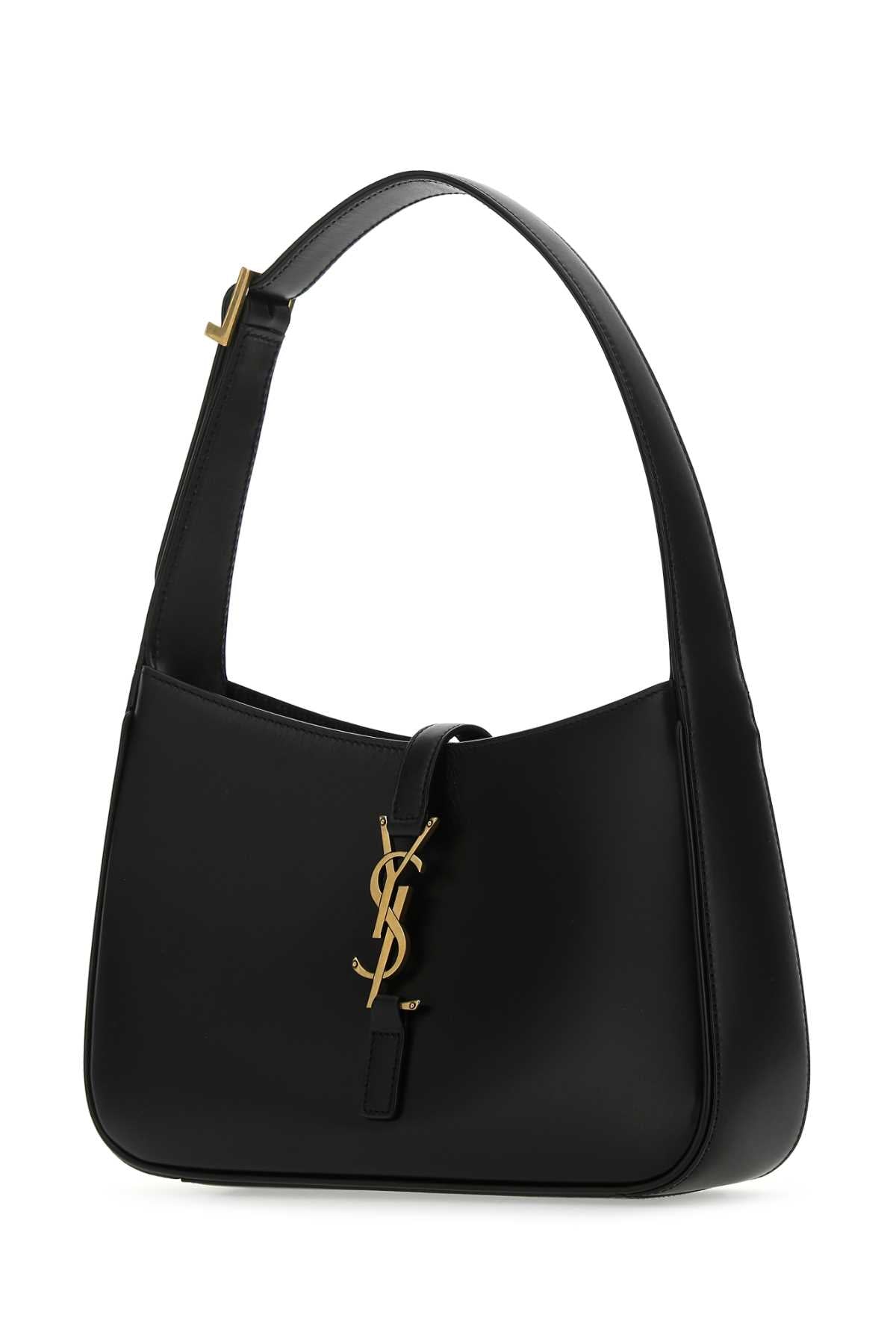 Saint Laurent Women Black Leather Le 5 Ã 7 Shoulder Bag