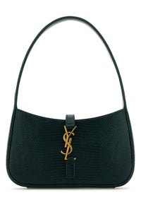 Saint Laurent Women Bottle Green Leather Mini Le 5 Ã 7 Handbag