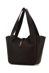 SAINT LAURENT Saint Laurent Women Brown Leather Le 5 Ã  7 Bea Shopping Bag