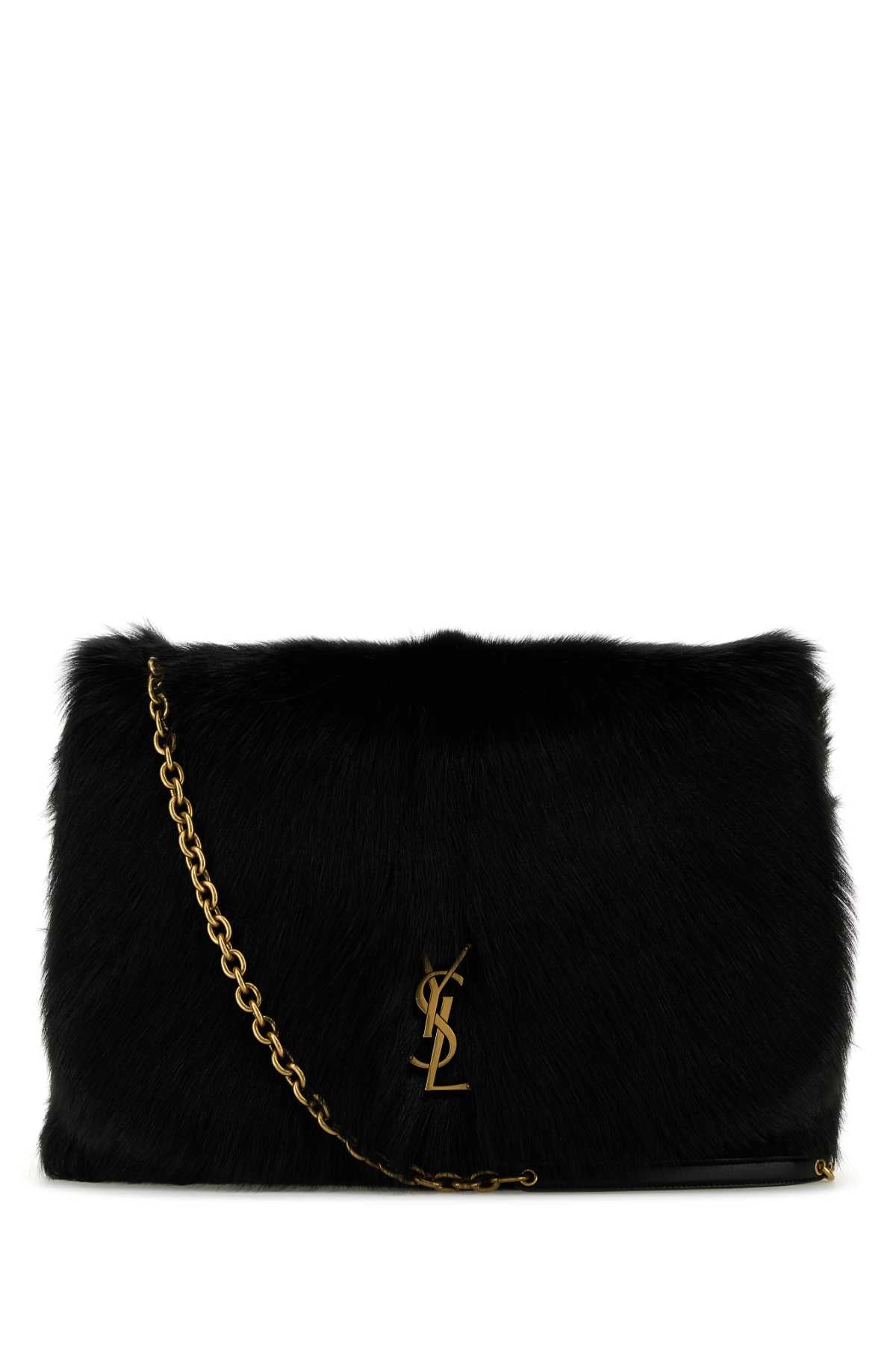 SAINT LAURENT Saint Laurent Women Black Shearling Jamie 4.3 Shoulder Bag