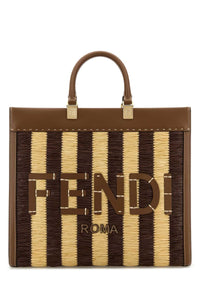 Fendi Women Rafia Medium Sunshine Shopping Bag