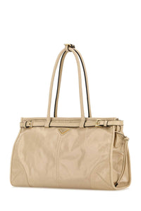 Prada Women Light Pink Leather Shoulder Bag