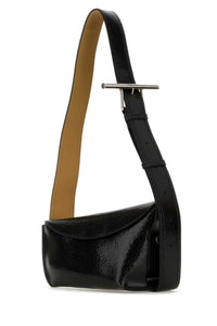 ALEXANDER MCQUEEN Alexander Mcqueen Men Black Leather Sling Crossbody Bag