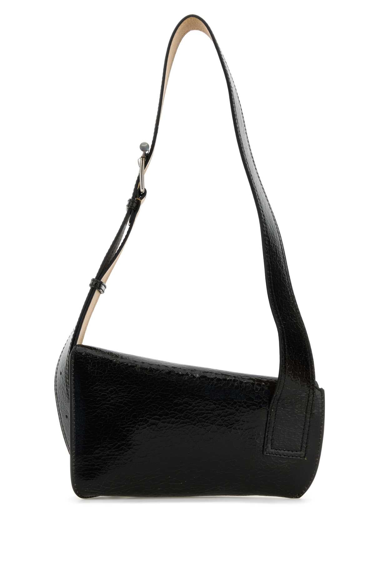 ALEXANDER MCQUEEN Alexander Mcqueen Men Black Leather Sling Crossbody Bag