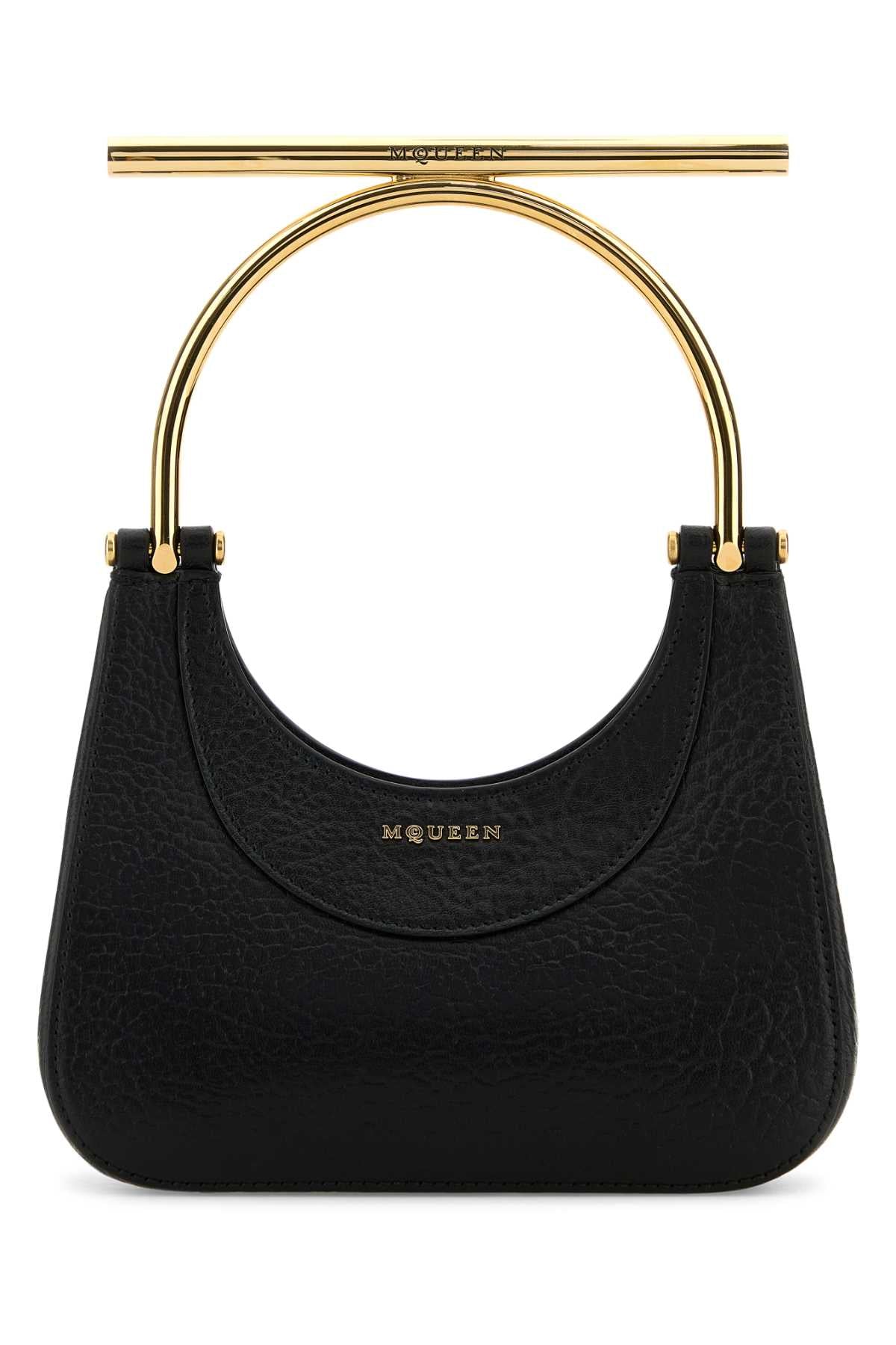 ALEXANDER MCQUEEN Alexander Mcqueen Women Black Leather Mini Cross-Bar Handbag