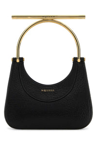 ALEXANDER MCQUEEN Alexander Mcqueen Women Black Leather Mini Cross-Bar Handbag