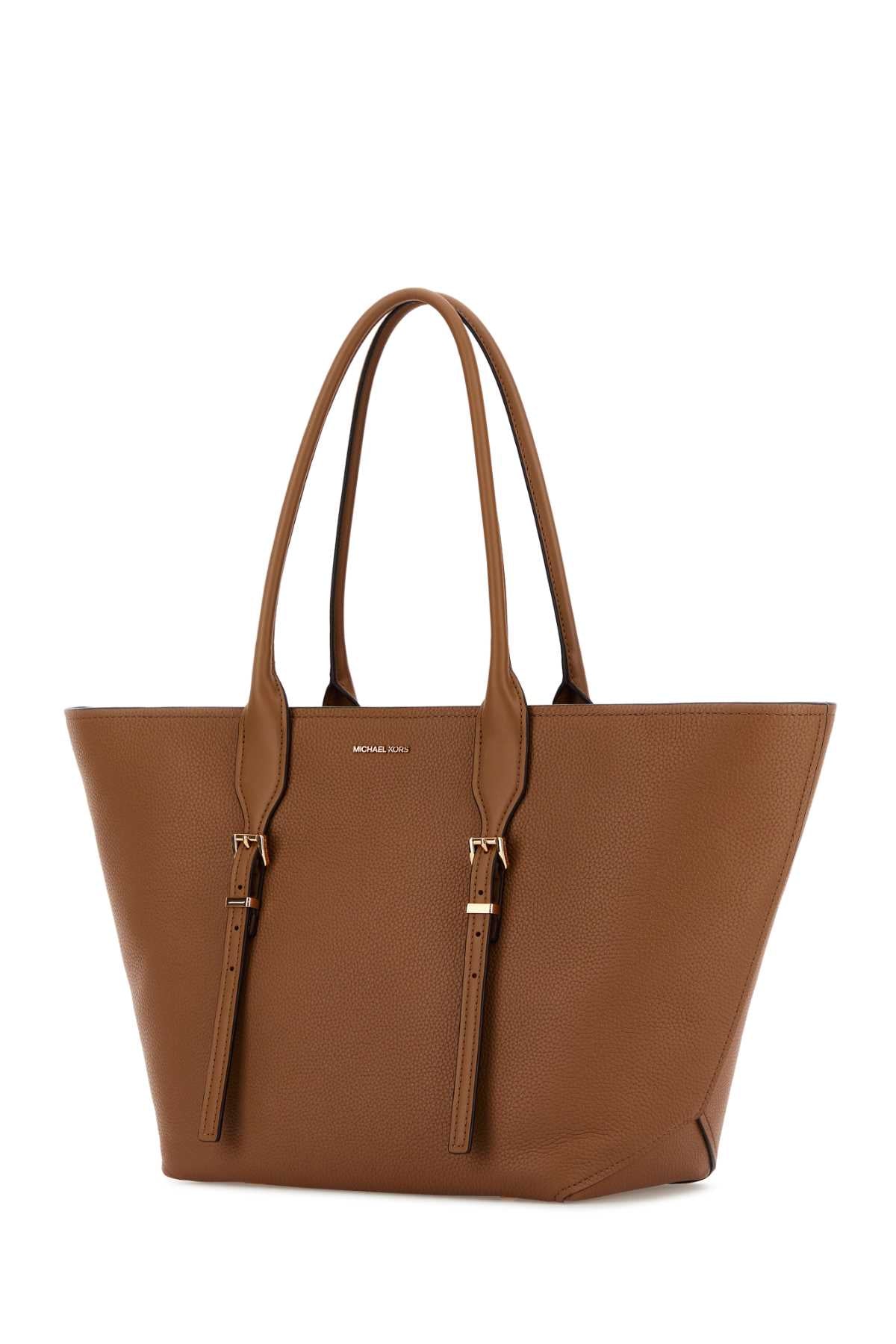 Michael By Michael Kors Women Caramel Leather Moore Shopping Bag