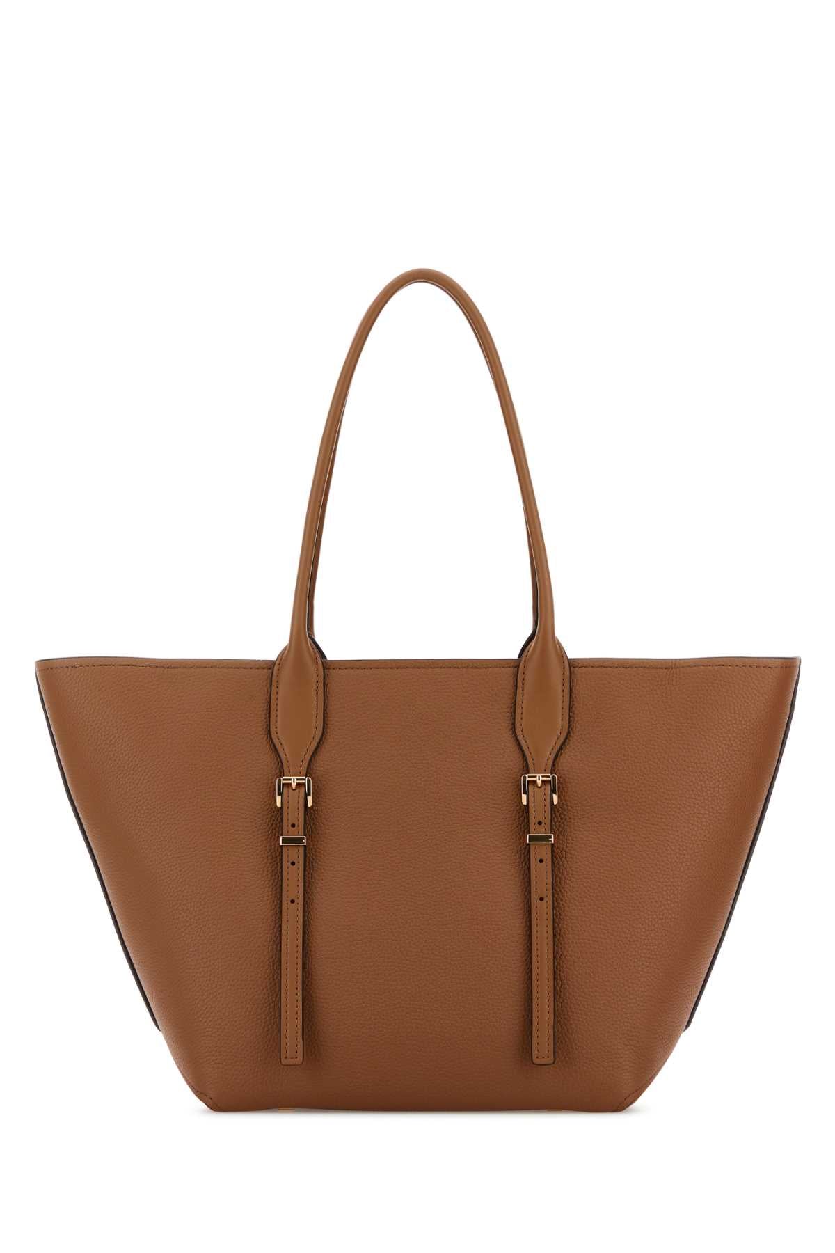 Michael By Michael Kors Women Caramel Leather Moore Shopping Bag