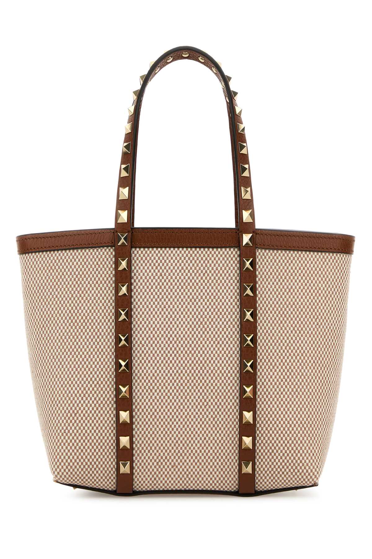 VALENTINO GARAVANI Valentino Garavani Women Two-Tone Canvas Medium Rockstud Handbag
