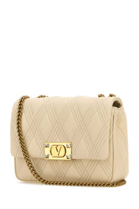 Valentino Garavani Women Ivory Nappa Leather Medium Quiltie 67 Shoulder Bag