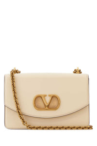 VALENTINO GARAVANI Valentino Garavani Women Ivory Leather Vain Shoulder Bag