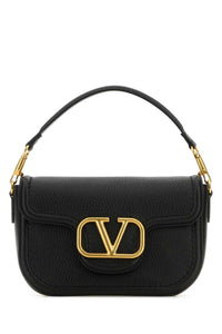 Valentino Garavani Women Black Leather Alltime Shoulder Bag